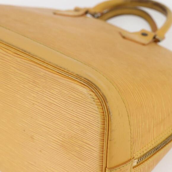 LOUIS VUITTON Epi Alma Hand Bag Yellow M52149 LV Auth 152094